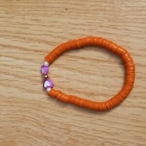 New Handmade Clay Bead Butterfly bracelet